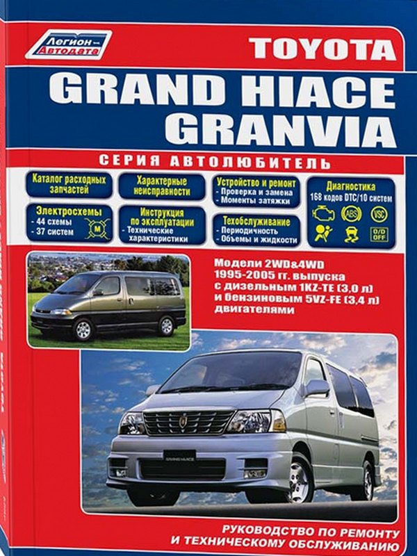 Toyota Grand Hiace/Toyota Granvia с 1995-2005 гг серия Автолюбитель