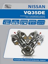 Книга Nissan двигатели VQ35DE Руководство по устройству, техническому обслуживанию и ремонту